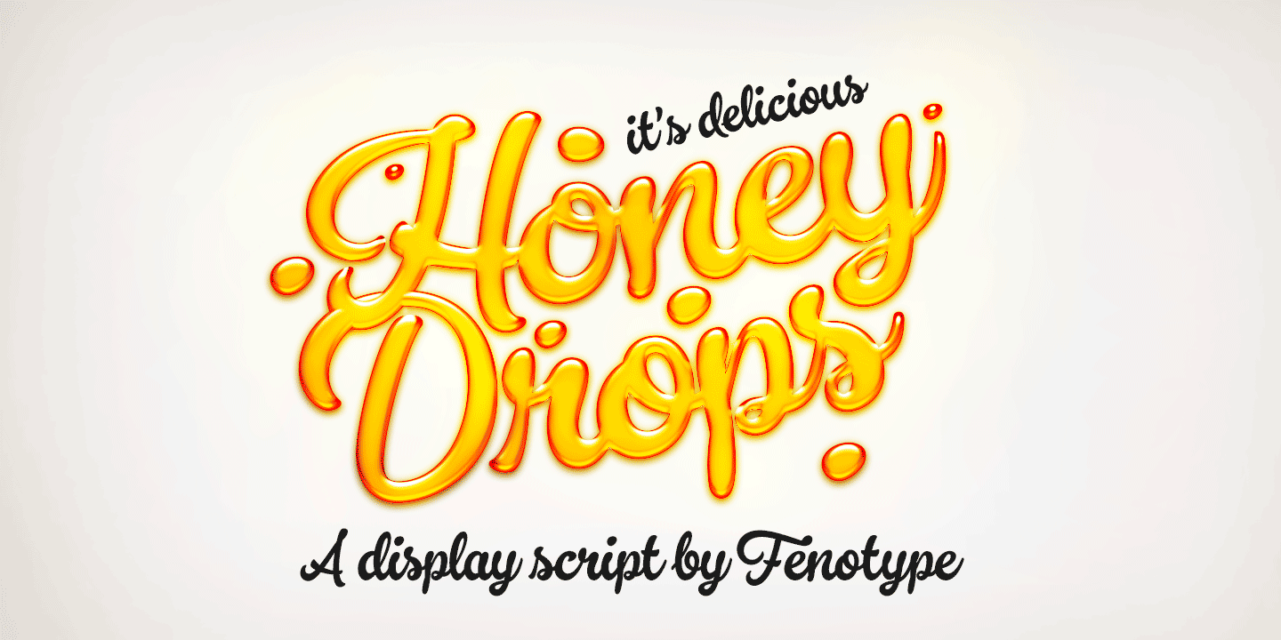 Ejemplo de fuente Honey Drops Drops 1